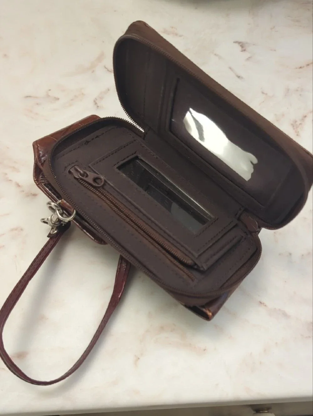 Wilsons Leather croc embossed